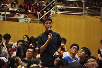 Mr. Li is delivering a speech
