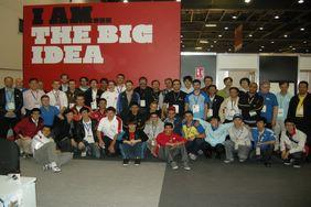 Group photo with contestants from different countries (WEI, 4th from left in front) Group photo with contestants from different countries (WEI, 4th from left in front)