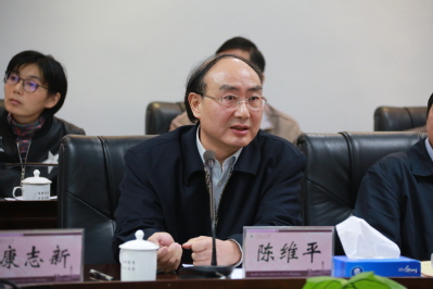 实验室主任陈维平教授作工作报告