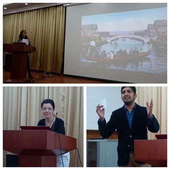 学术研讨会上博士生们热烈发 学术研讨会上博士生们热烈发