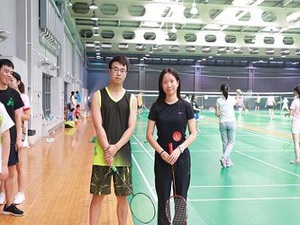 比赛后队友合影 